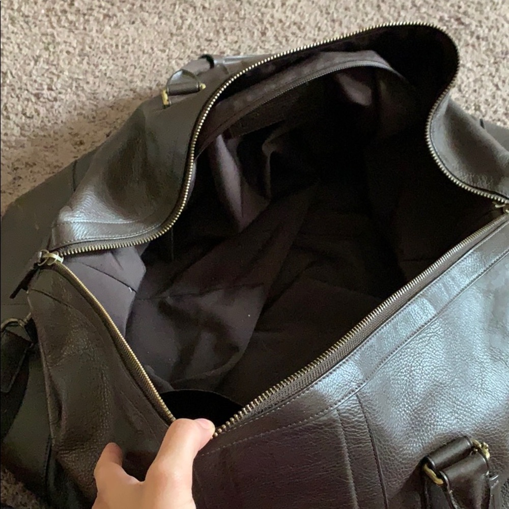 Coach Heritage Web Leather Cabin Bag - Picture 2 of 4